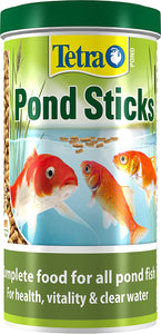 Tetra Pond Sticks, Complete Fish Food for All Pond Fish, 1 Litre