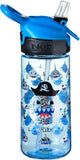 Nuby Kids Water Bottle, Bpa Free, Shark Design, Shatter-Proof Tritan Cup